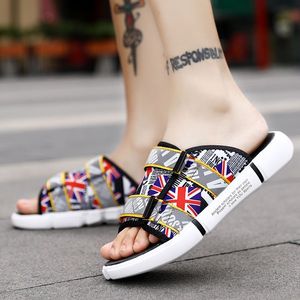 Summer Canvas Slippers Men's Fashion Personality Design Outdoor Comfortable Soft Sole Multi-Functional Beach Sandals Manufacturers Direct Sales