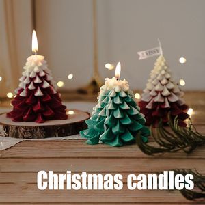 クリエイティブクリスマスツリーの香りのキャンドル卸売シーンの装飾香りのろうそくギフト