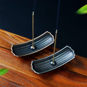 Wholesale Brass Stick Incense Burner Holder Insense Burner Cone Ash Catcher Home Fragrance Accessories