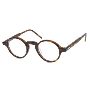 Designer Optisk glasögon Märke Män Kvinnor Retro Runda Glasögon Ramar Vintage Plank Spectacle Myopia Glasögon Små glasögonram med klar lins