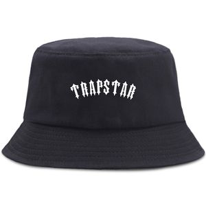 Trapstar London Print Busket Hat Outdoor Cool Men Style Style Cap Suncreen Składane słoneczne czapki Japan Anime Casual Fisherman Hats 220812