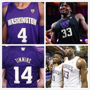 SJ98 NCAA 20 Markelle Fultz Washington Huskies CollegeバスケットボールジャージブランドンロイハメールライトQuade Green Nahziah Carter