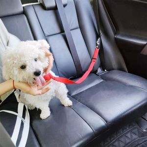 Collari per cani guinzaglio per petatore per gatto guinzaglio e cintura di sedile per auto collare 2 in 1 cablaggio di lunghezza regolabile a doppio utilizzo della corda posteriore