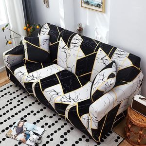 Chair Covers Europe Elastic Marbling Print Stretch Sofa Cover Slipcover Spandex Sectional Furniture Home Decor 1 2 3 4 Seat