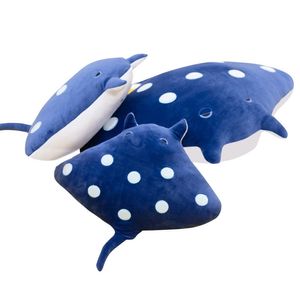 Simpatico cartone animato Mobula giocattoli di peluche Raggi volanti Animali di peluche Giocattoli Manta Ray Dolls LJ201126