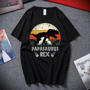 Papasaurus Rex Shirt Papa Vater Dinosaurier Trex T-Shirt Vatertag Unisex XS2XL übergroßes T-Shirt Retro-T-Shirt 220704
