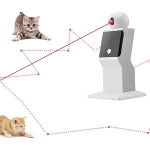 Automatic Cat Laser Toy LED Interactive Funny 360 Rotating Exercise Training Entertaining USB Play Robot 220510