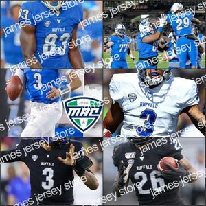 James NCAA Buffalo Bulls Football Stitched College Jerseys Custom Ange Namn nummer 150: e Tyree Jackson Antonio Nunn Joey Banks Matt Myers