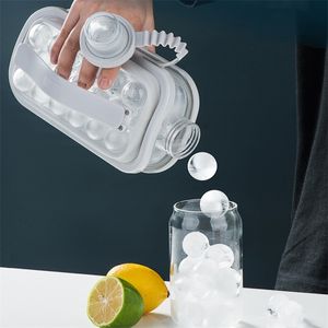 Ball Maker Kettle Kitchen Bar Accessories Gadgets Creative Ice Cube Mold 2 In 1 Multifunction Container Pot est 220610