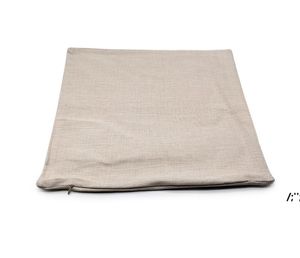 40*40 cm sublimacja pusta poduszka obudowa solidne kolory poduszki kieszonkowe Pokrywy spersonalizowane poliestrowe poduszka lniana okładka DIY Prezent JLA13520