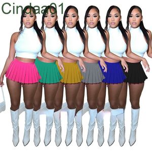 Terno de mini saia plissada sexy de cor sólida para meninas gostosas roupas de vestido de duas peças estilo de rua emagrecedor roupas de vestir