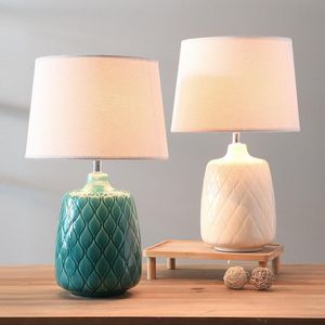 Table Lamps American Ceramic Lamp Household Bedroom Living Room Fashionable Warm Lighting El Bedside Desk Bridal Gift LightTable