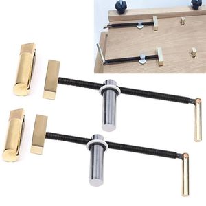 Professional Hand Tool Sets Woodworking Desktop Clip Adjustable Brass Fast Fixed Clamp Fixture Kit For 19MM HoleWoodworking Benches Carpente