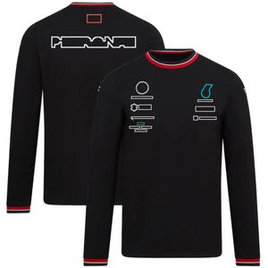 Camisetas masculinas Novo Time 1 Team F1 Terno de corrida masculino de mangas compridas de mangas compridas f1