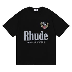 T-shirts de estilistas de marca, t-shirts estampadas para carros, homens e mulheres, lavadas, velhas, t-shirts de gola redonda, primavera-verão, estilo de rua de alta qualidade.