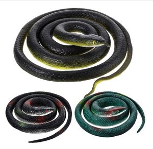 Realistico serpente di gomma Decorazione della festa di Halloween Pitone finto Giocattolo super spaventoso Puntelli da giardino Regalo di Pasqua 31/47/53 pollici