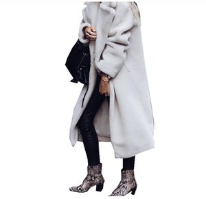 2022 Faux Lambswool Fur Coats Long Teddy Bear Jacket Coat Winter Warm Ward Exclued Women Women Women Sice