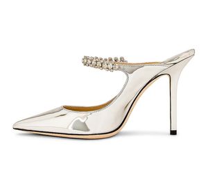 Luksusowe Bing 100 ozdobione kryształkami sandały gladiatorki buty wizytowe białe czarne lakierki pasek Twinkles kryształy damskie buty na wysokim obcasie Lady wesele z pudełkiem