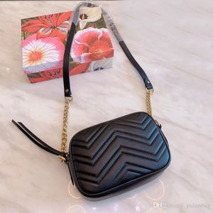 Bolsas de câmeras de estilo de estilista Mulher Bolsas de ombro de couro genuíno Bolsas de ombro de couro clássicas Bolsa de embreagem de corrente de moda de luxo