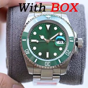 Men ST9 럭셔리 시계 세라믹 베젤 블랙 사파이어 데이트 다이얼 40mm 자동 기계적 스테인리스 스틸 남성 남자 손목 시계 디자이너 S