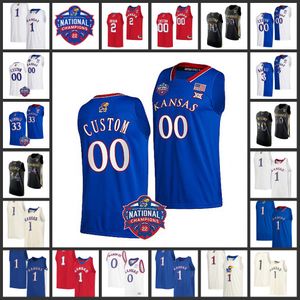 33 Camisas de basquete David McCormack NCAA Custom KU Kansas Jayhawks Stitched Ochai Agbaji Jersey 10 Jalen Wilson 3 Dajuan Harris 2 Christian Braun Jersey College