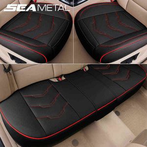 PU LÄDER BIL SEAT COVER SURRUR COVER CUSHION FOLE SEASONS UNIVERSAL AUTO SIEDS Protector Chair Mat Interiör Fordonsvaror H220428