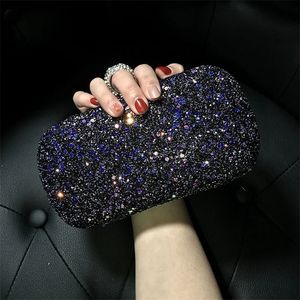 Shiny Evening Bag women s Wedding Handbags female Party Banquet ring es lady hand bag Clutch Wallet 220630