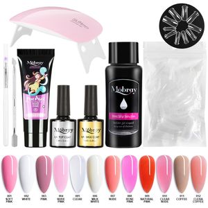 Nagelkonstkit nagelband Pusher Nailed Extension Mold Liquid Slip Solution Snabb Nails Pen for Manicure