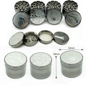 52 -мм od gring -grinder smoke empaist yempaistic Zinc сплав с сплавкой