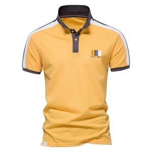 AIOPESON Marca Polo in cotone per uomo Moda Sport Calcio Polo da uomo Qualità Manica corta Top Tee Shirt Abbigliamento uomo 220418