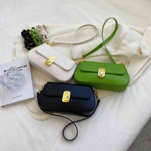 HBP bag 2022 Summer Luxury Brand PU Leather Solid Color Handbags and Purses for Women Ladies Designer Shoulder Crossbody Sling Bag 220511