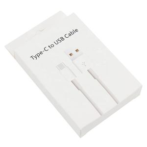 ORIGINAL OEM Typ C Charger Cables 1M 3ft Fast Charging Cable för mobiltelefon Samsung S22 S8 S7 Micro USB V8 Xiaomi 11 12 Google Android Mobile med förpackningshandelsbox