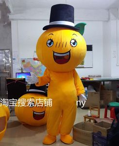 Heiße neue Orange Obst Maskottchen Kostüm Anzug Freie Größe Maskottchen Kostüm Erwachsene Größe Kostüm Cartoon Charakter Party Outfit Anzug