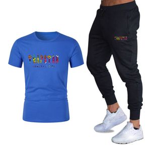 Summer Mens Designers Tracksuits Jogging Suit High Quality Top Pullover Running Sweatshirt Man Short Sleeve Pants Fashion Tracksuits TRAPSTAR sweat track suits