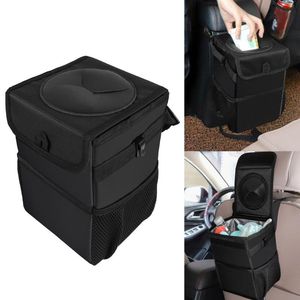 Car Organizer Folding Ing Seat Trash Garbage Can Rubbish Bin Holder WaterproofCar