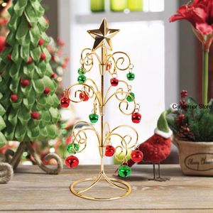 Interior Decorations Car Christmas Decoration 28cm Iron Handmade Products Mini Tree Creative Desktop Simulation TreeInterior