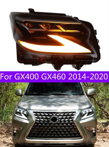 Автомобильные светодиодные фонари для GX400 GX460 20 14-20 20 светодиодные фары с кристаллической матрицей DRL динамические указатели поворота лампы дальнего света в сборе