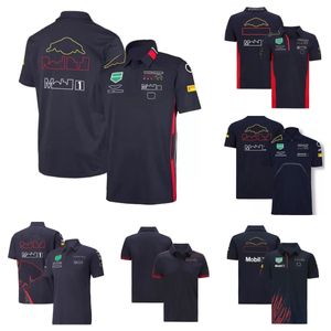 Гоночный костюм-поло F1 Formula One, новая летняя футболка с лацканами команды в том же стиле