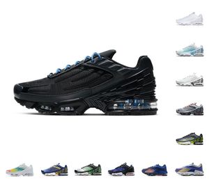 Akuamarin Ayakkabı toptan satış-2022 Yeni TN Artı Tuned III Erkekler Spor Ayakkabı Lazer Mavi Beyaz Aquamarine Obsidiyen Hiper Menekşe Derin Paraşüt Hayalet Yeşil Üçlü Siyah Tasarımcı Trainer Sneakers