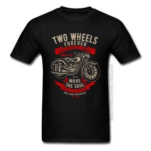 ヴィンテージレトロオートバイコミュニティサイクルブラックTシャツMotobike Cool Fashion Tシャツお父さんのデイコットンストリートウェアTシャツ220509