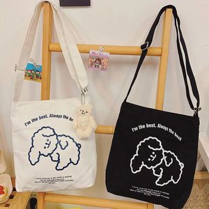 Women's Bag Shopper Anime Handbags Adjustable Zipper Print Harajuku Kawaii Aesthetic Canvas Large Capacity Tote Bags Shoulder CX220325