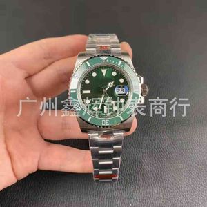 Uxury Watch Date GMT Laojialish dykare Green Black Blue Water Ghost Business helautomatisk mekanisk keramisk ring