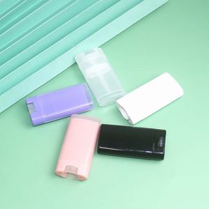 15g Packaging Bottles Empty Refill Plastic Oval Deodorant Containers Lip Gloss Balm LipStick Tubes Crayon Chapstick Sample Packing Vials Ho