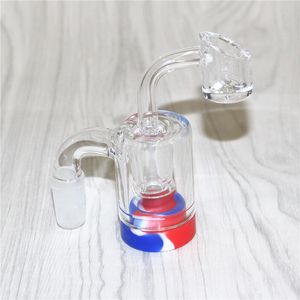 14mm Ash Catcher Glass Reclaim Catchers fatto a mano con 4mm maschio fumante quarzo bangers ashcatcher gorgogliatore per bong