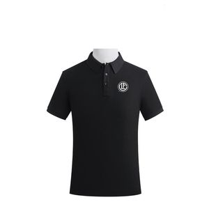 FC Lugano Polo da uomo e da donna di fascia alta T-shirt da tifoso casual in cotone pettinato con doppia perla tinta unita