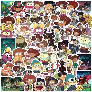 50st Cartoon Anime Amphibia Sticker Amphibias Graffiti Stickers för DIY Bagage Laptop Bicycle Sticker