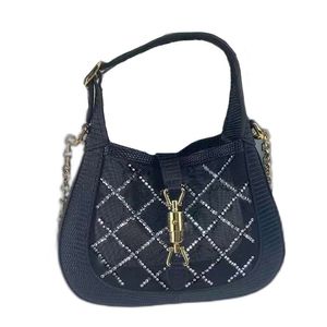 Diamond 1961 Crystal Lizard Skin Grain Borsa a tracolla trasparente Mini borsa Borse firmate Borse da donna