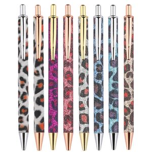 LEOPARD Press Ballpons Pens Office Cartoon Pen Diy Metal Ball Pens Student Supplies