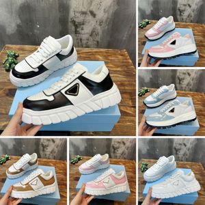 Designer Leather Sneakers Luxury Shoes Low-Top Platform Sneaker Voluminous Rubber Soles Removable Leather-Covered Insole Top Quality