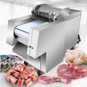 Tavuk Sığır Domuz Küpü Kesici Zar Kesme Et Diker Makinesi için Ticari Dondurulmuş Et Makinesi